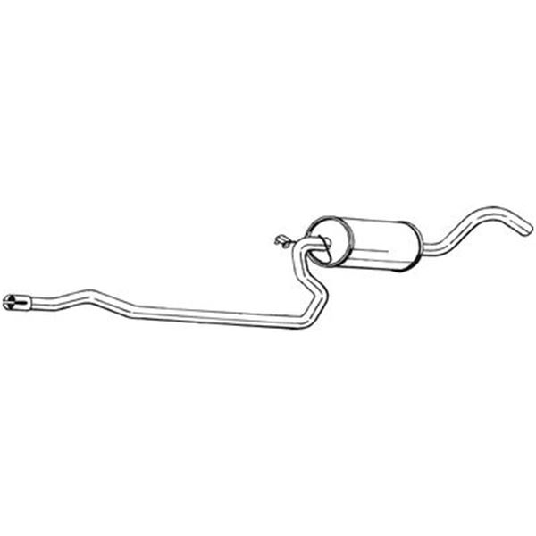 1 silencieux d'échappement intermédiaire Bosal 285929