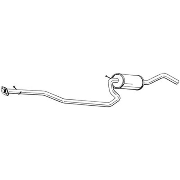 1 silencieux d'échappement intermédiaire Bosal 286955