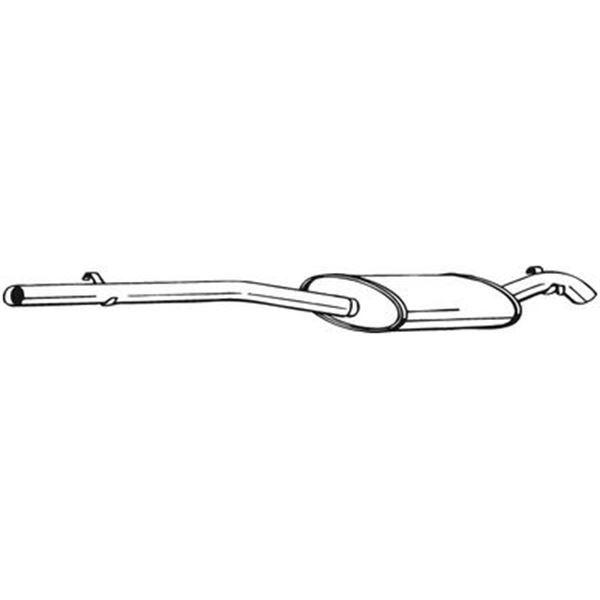 1 silencieux d'échappement arrière Bosal 287195