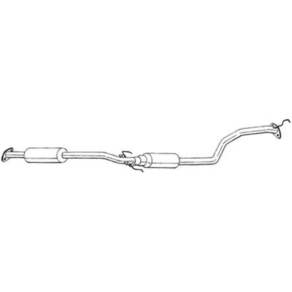 1 silencieux d'échappement intermédiaire Bosal 290341