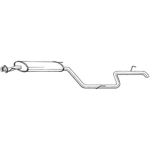 1 silencieux d'échappement arrière Bosal 291123