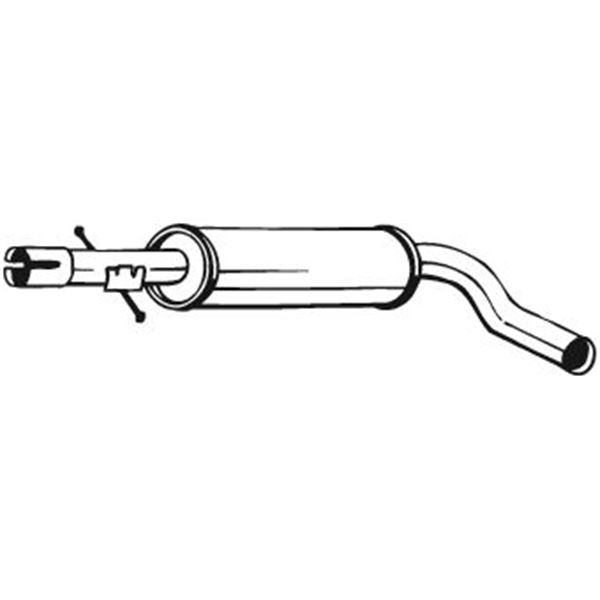 1 silencieux d'échappement intermédiaire Bosal 220663