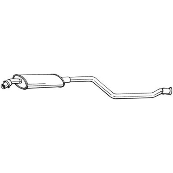 1 silencieux d'échappement intermédiaire Bosal 283505