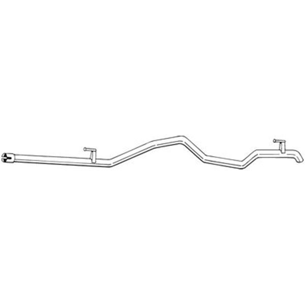 1 tuyau d'échappement Bosal 573915