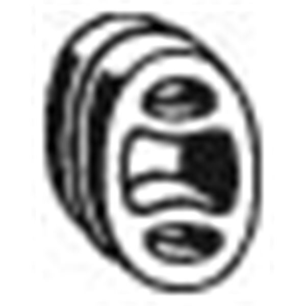 1 silentbloc d'échappement Bosal 255041