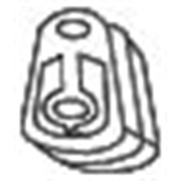 1 silentbloc d'échappement Bosal 255052