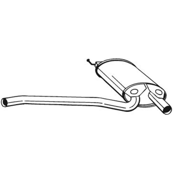 1 silencieux d'échappement intermédiaire Bosal 105167