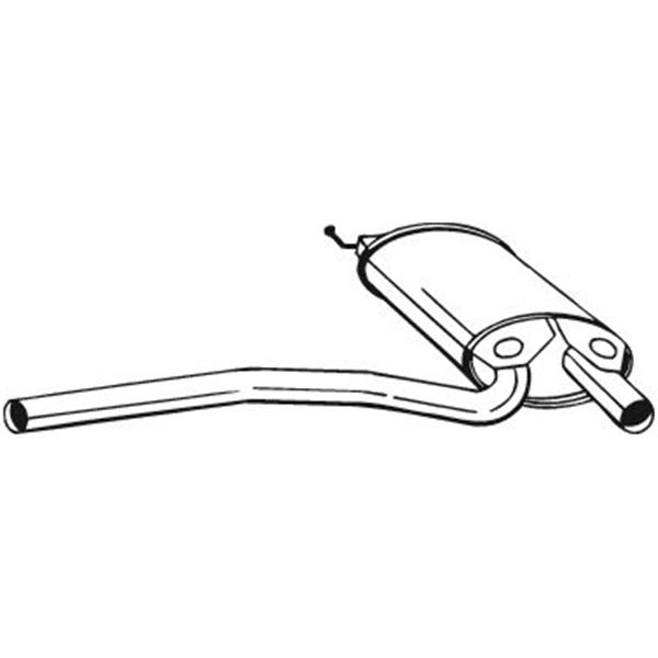1 silencieux d'échappement intermédiaire Bosal 105563