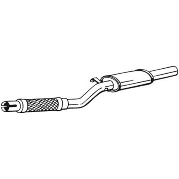 1 silencieux d'échappement intermédiaire Bosal 148033