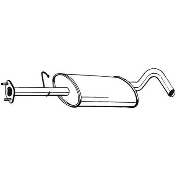 1 silencieux d'échappement intermédiaire Bosal 154081
