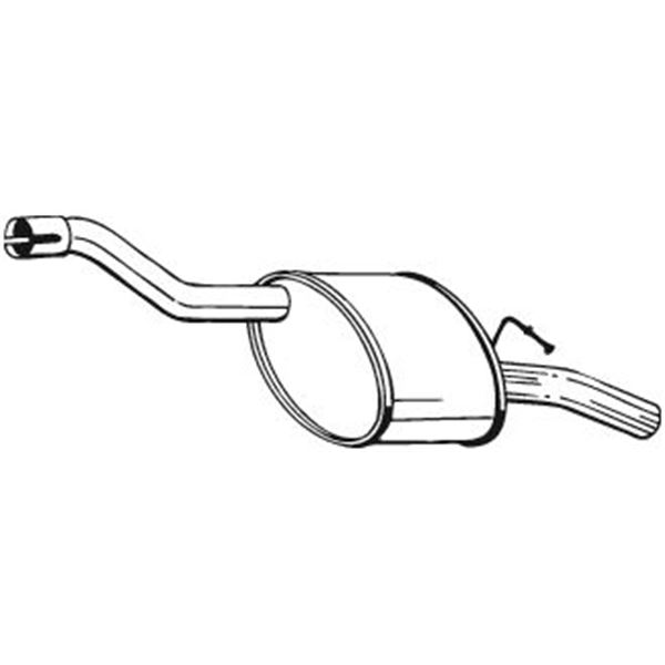 1 silencieux d'échappement arrière Bosal 154607