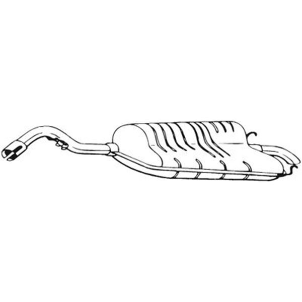1 silencieux d'échappement arrière Bosal 154907