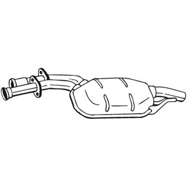 1 silencieux d'échappement intermédiaire Bosal 175005
