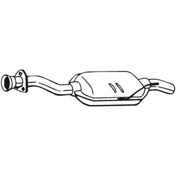 1 silencieux d'échappement intermédiaire Bosal 175009