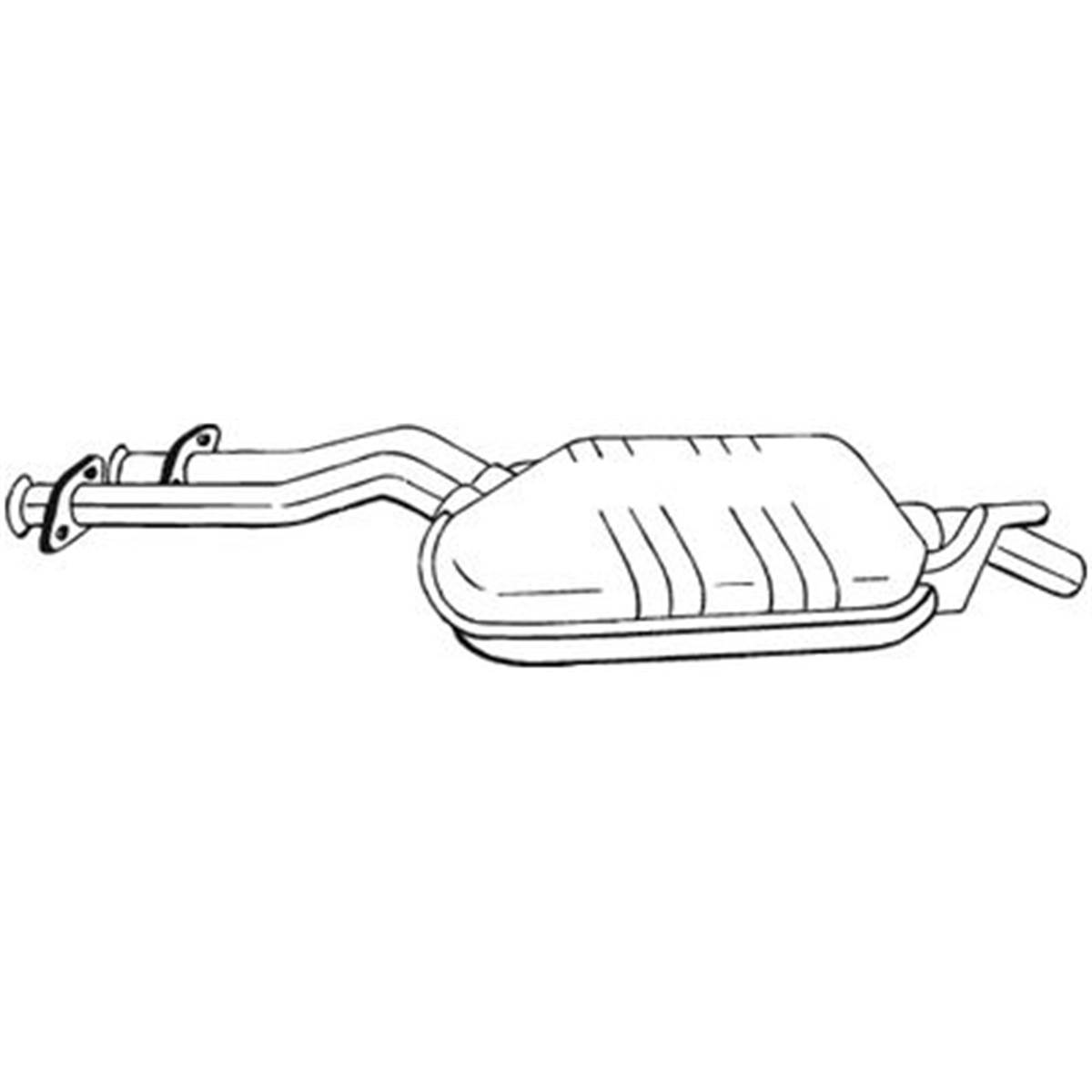 Silencieux D'échappement Intermédiaire Bosal 175191
