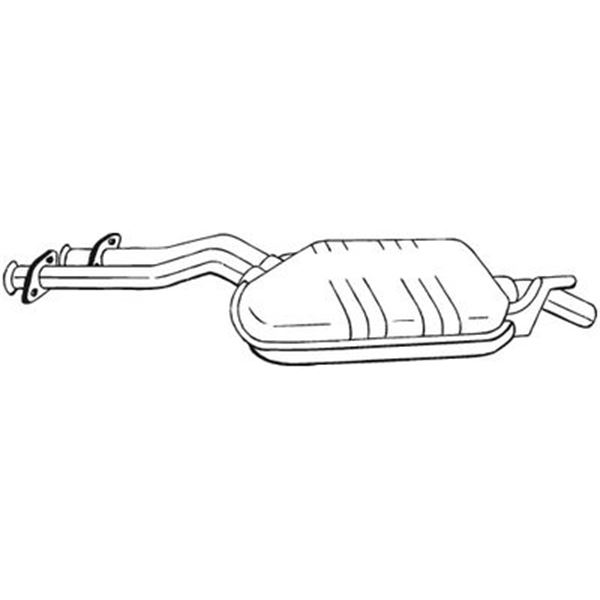 1 silencieux d'échappement intermédiaire Bosal 175191