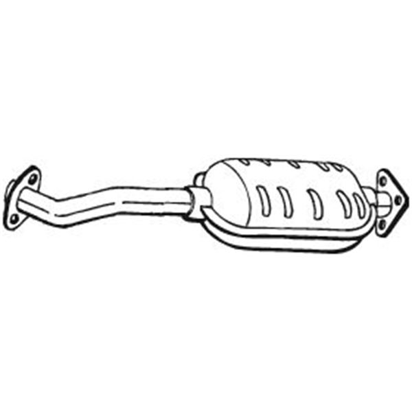 1 silencieux d'échappement intermédiaire Bosal 185139
