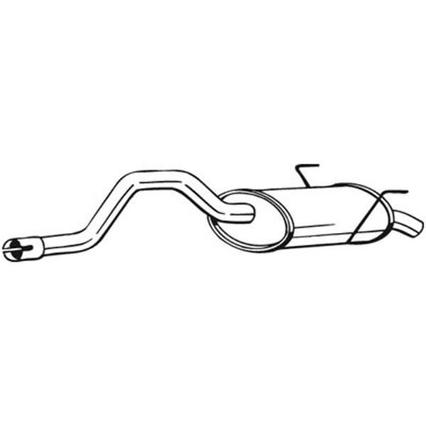 1 silencieux d'échappement arrière Bosal 200157