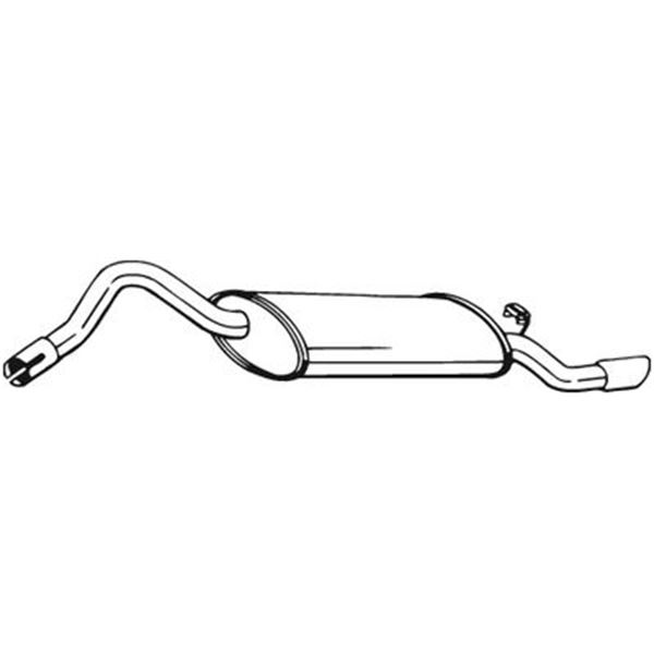 1 silencieux d'échappement arrière Bosal 220653