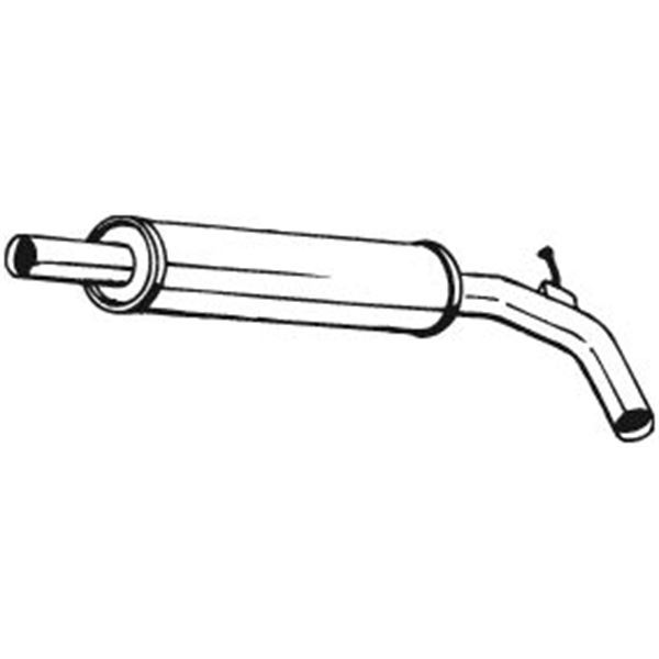 1 silencieux d'échappement intermédiaire Bosal 227471