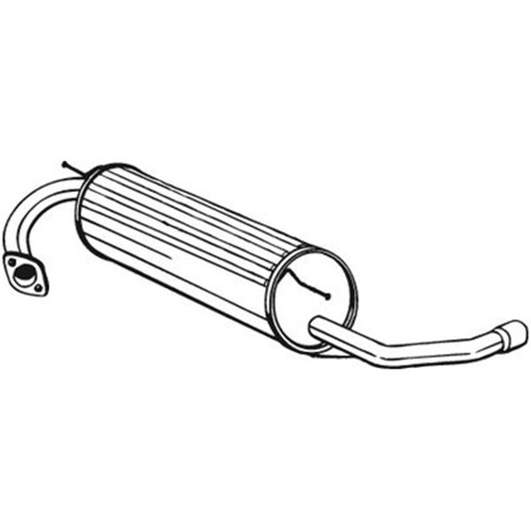 1 silencieux d'échappement arrière Bosal 228003