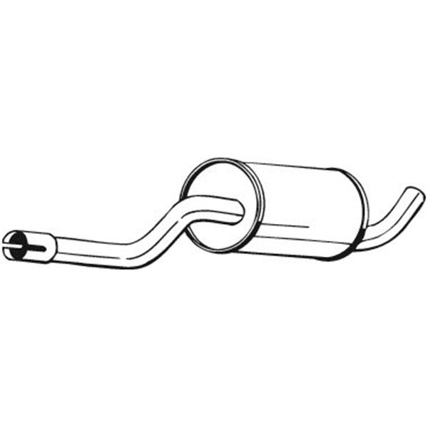 1 silencieux d'échappement intermédiaire Bosal 235259