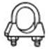10 colliers d'échappement universel Bosal 250854
