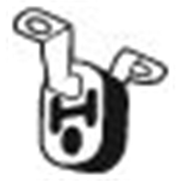 1 silentbloc d'échappement Bosal 255086