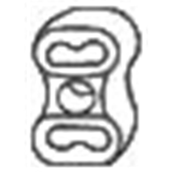 1 silentbloc d'échappement Bosal 255949