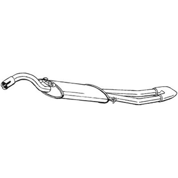 1 silencieux d'échappement arrière Bosal 278069