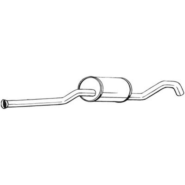 1 silencieux d'échappement intermédiaire Bosal 278193