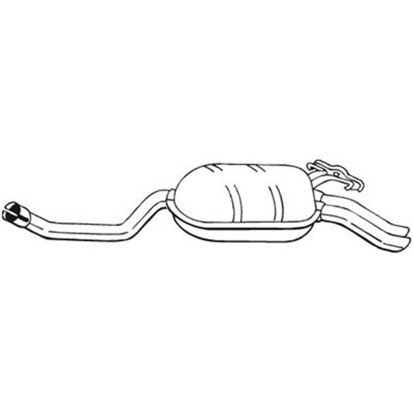 1 silencieux d'échappement arrière Bosal 278195