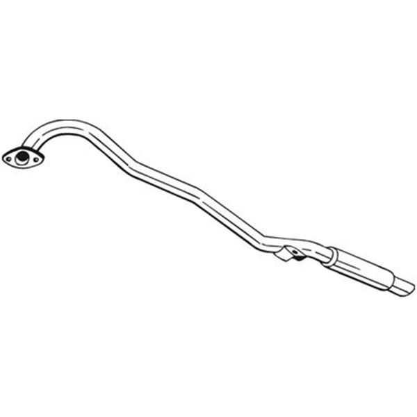 1 silencieux d'échappement arrière Bosal 278551