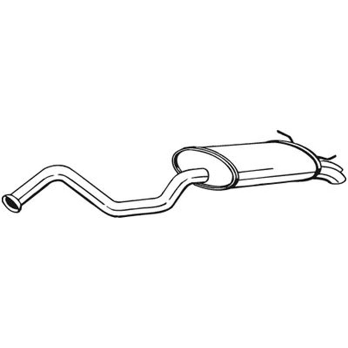 Silencieux D'échappement Arrière Bosal 278735