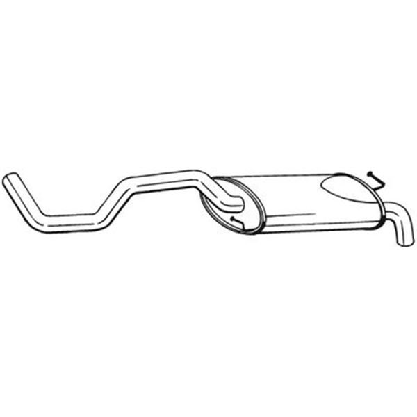 1 silencieux d'échappement arrière Bosal 278853