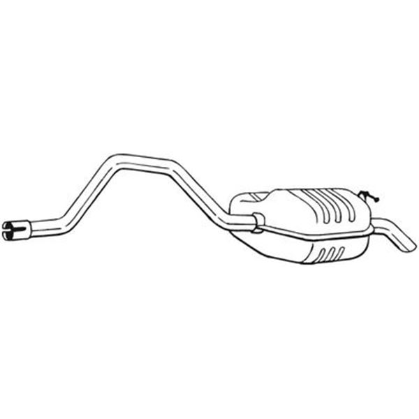 1 silencieux d'échappement arrière Bosal 278857