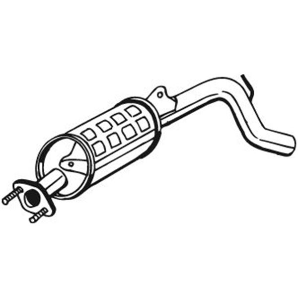 1 silencieux d'échappement arrière Bosal 278873