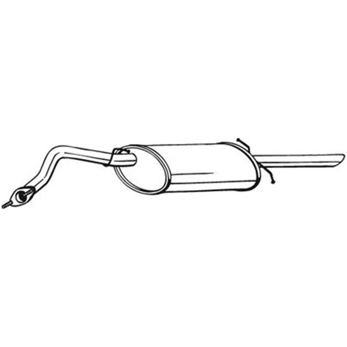 Silencieux D'échappement Arrière Bosal 278875