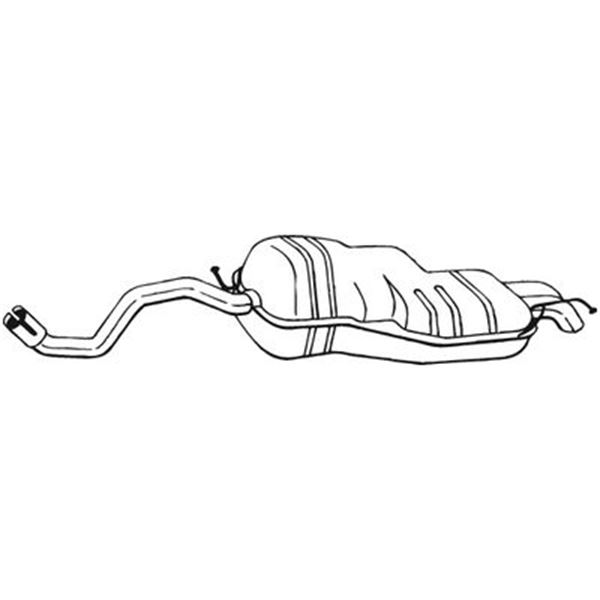 1 silencieux d'échappement arrière Bosal 279111