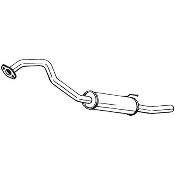 1 silencieux d'échappement arrière Bosal 279409