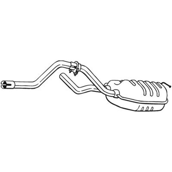 1 silencieux d'échappement intermédiaire Bosal 279597