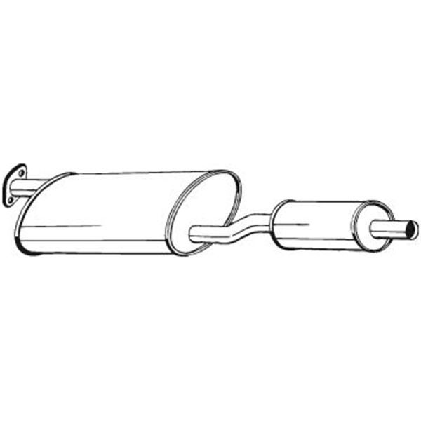 1 silencieux d'échappement intermédiaire Bosal 279937