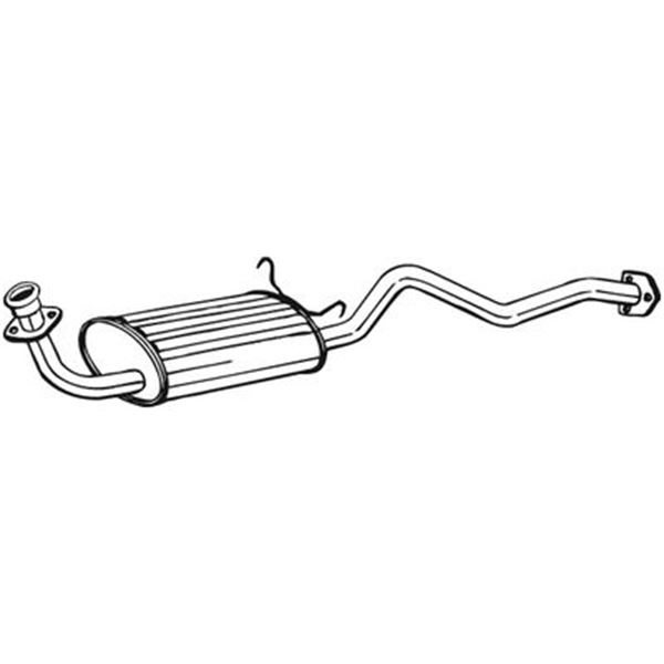 1 silencieux d'échappement intermédiaire Bosal 280157