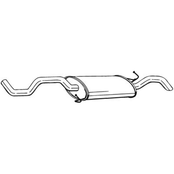1 silencieux d'échappement arrière Bosal 281373