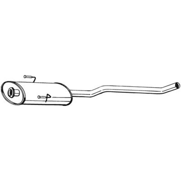 1 silencieux d'échappement intermédiaire Bosal 281379
