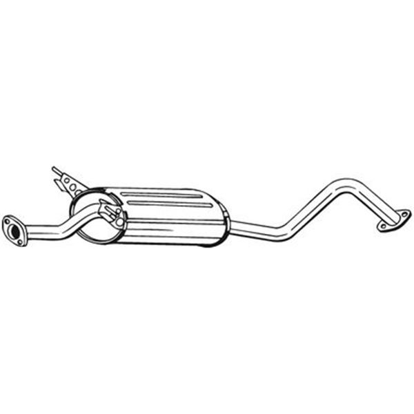 1 silencieux d'échappement intermédiaire Bosal 281865