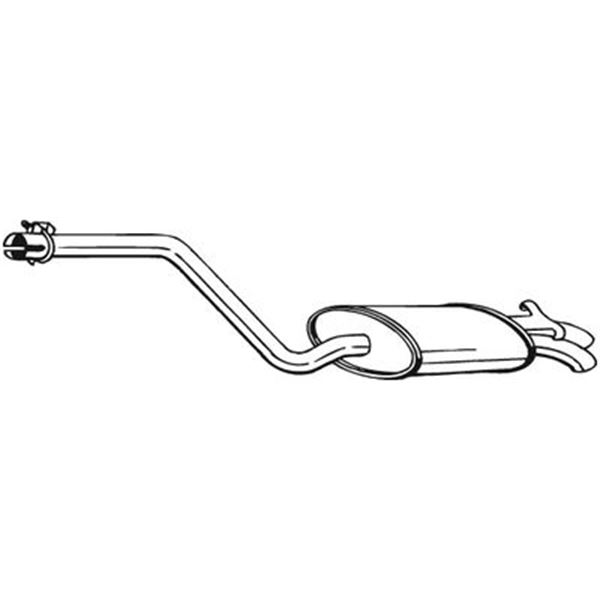 1 silencieux d'échappement arrière Bosal 282333