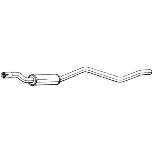 1 silencieux d'échappement intermédiaire Bosal 282531