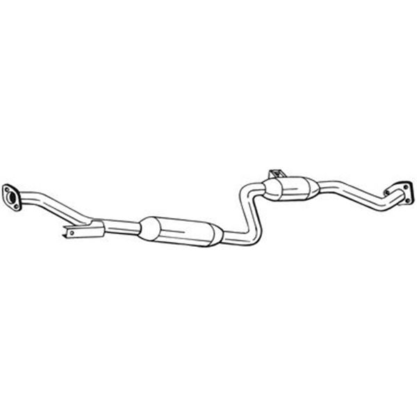 1 silencieux d'échappement intermédiaire Bosal 282743