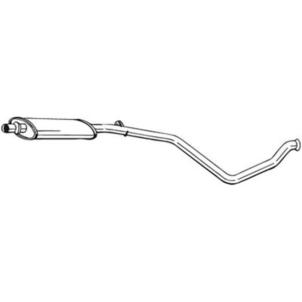1 silencieux d'échappement intermédiaire Bosal 282795